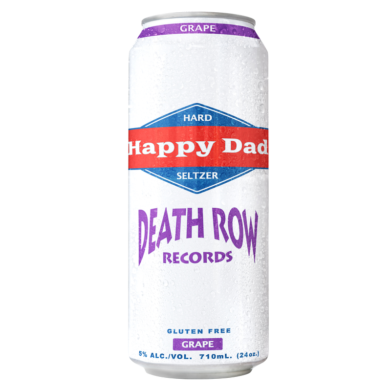Happy Dad Hard Seltzer Big Poppa Death Row Records Grape Single 24oz Can 5% ABV