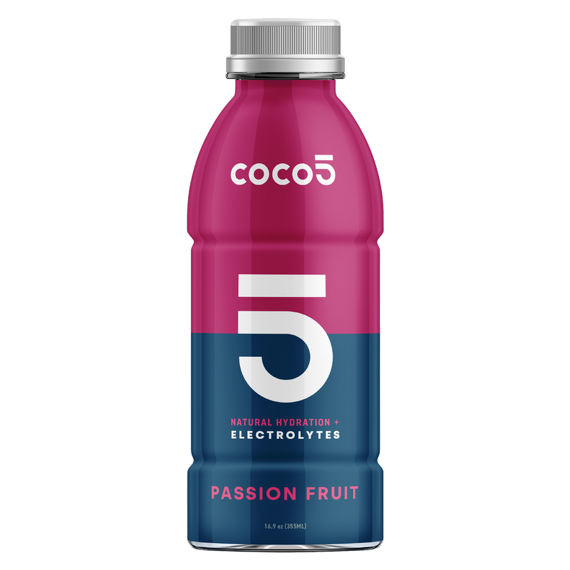 Coco5 Passion Fruit Coconut Water 16.9oz Bottle