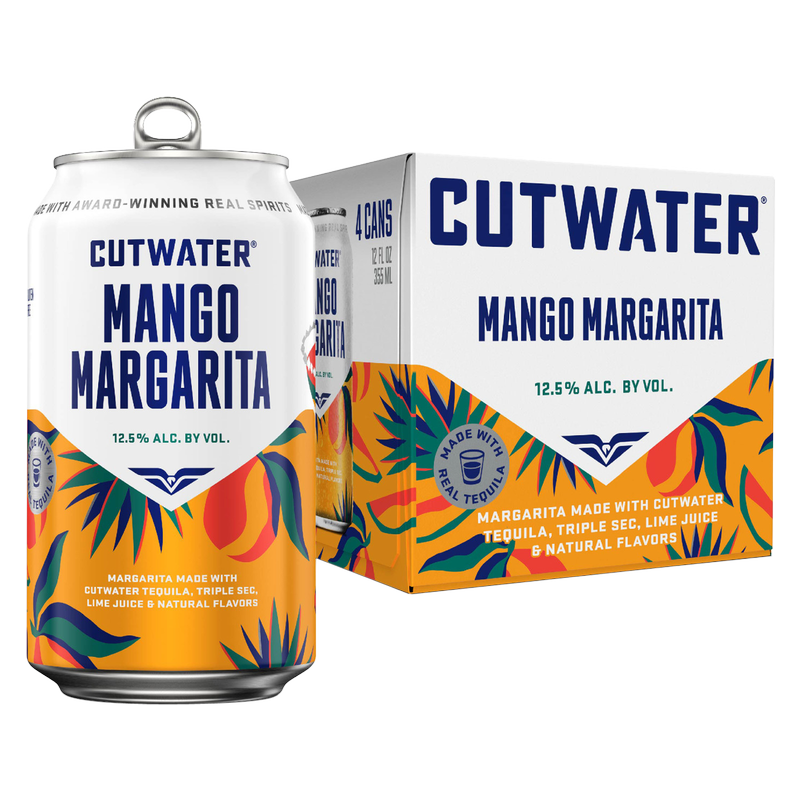 Cutwater Tequila Mango Margarita 4pk 12oz Cans 12.5% ABV