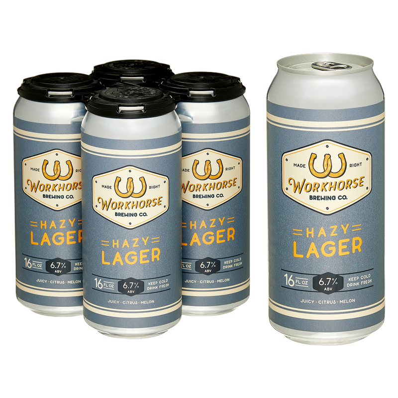 Workhorse Hazy Lager 4pk 16oz Can 6.7% ABV