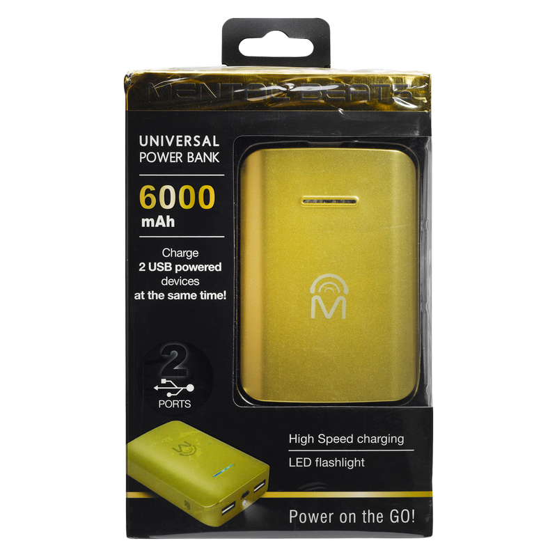 External Battery Power Bank Gold 6000 MAH