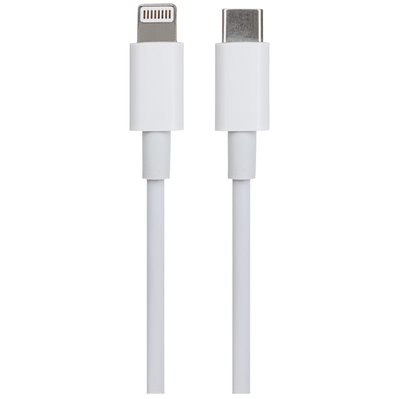 Maplin iPhone Lightning to USB-C Fast Charge Cable White 1m, 1pcs