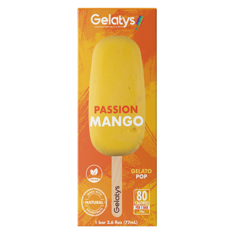 Gelatys Passion Mango Pop 2.6oz Bar