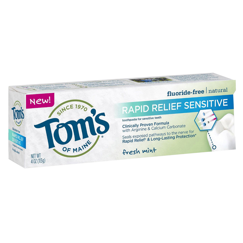 Tom's of Maine Rapid Relief Sensitive Toothpaste 4oz