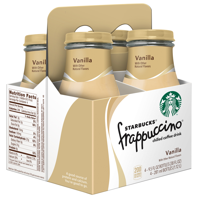 Starbucks Vanilla Frappuccino 4pk 9.5oz Btl
