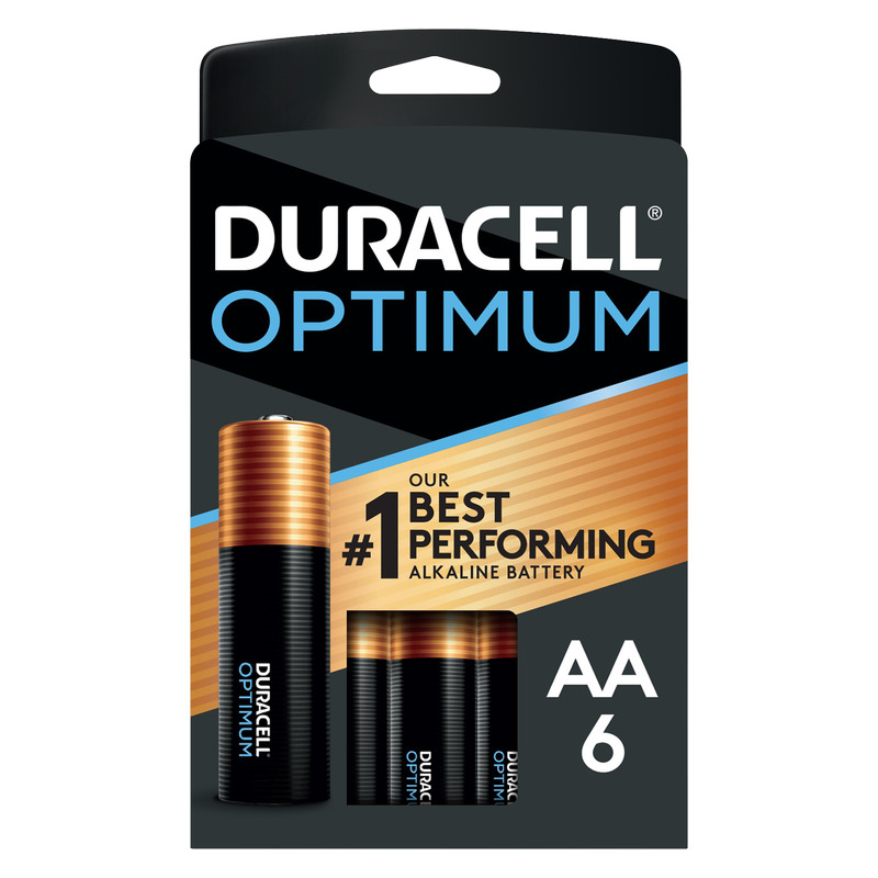6ct Duracell Optimum AA Battery