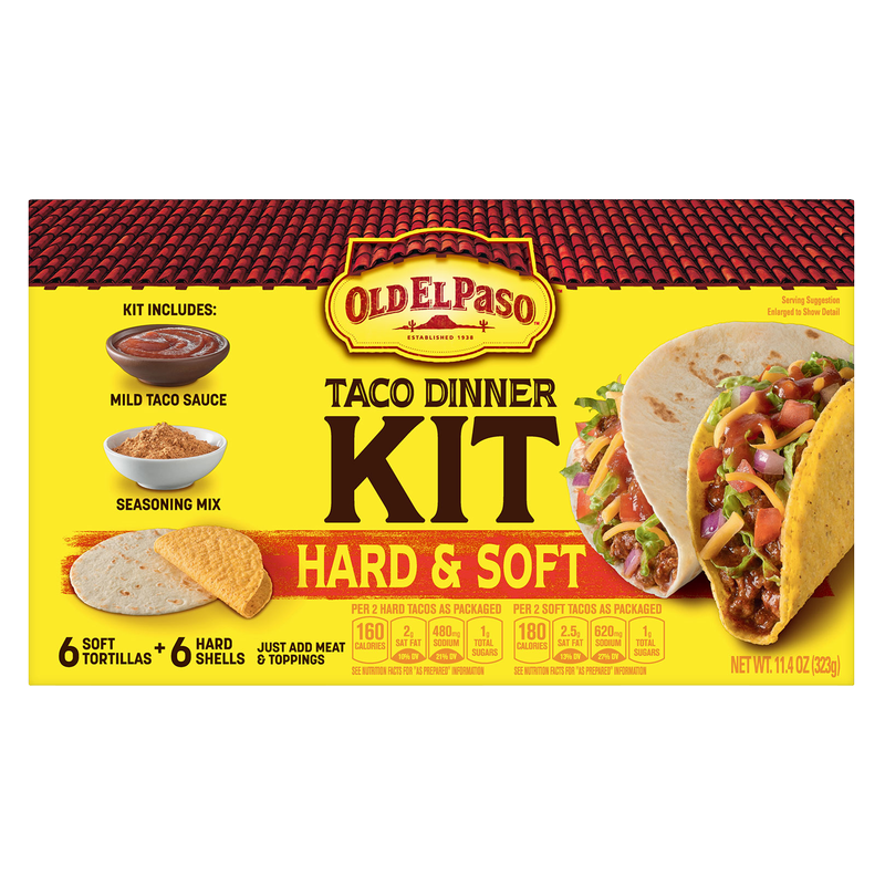 Old El Paso Hard & Soft Taco Dinner Kit 11.4oz