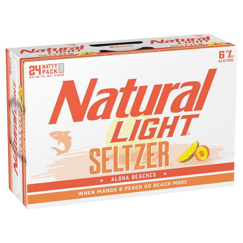 Natural Light Seltzer Aloha Beaches 24pk 12oz Can 6.0% ABV
