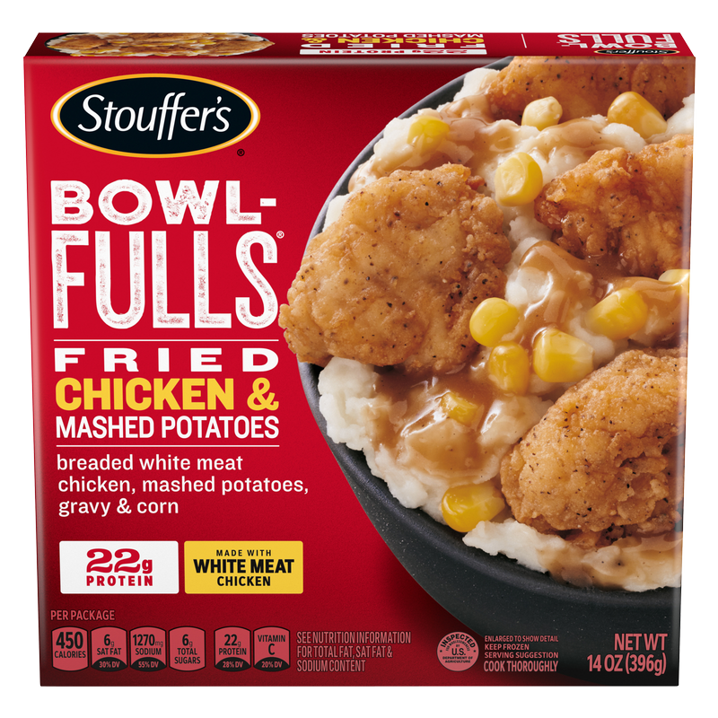 Stouffer's Frozen BowlFull Fried Chicken & Mashed Potato Meal 13.5oz