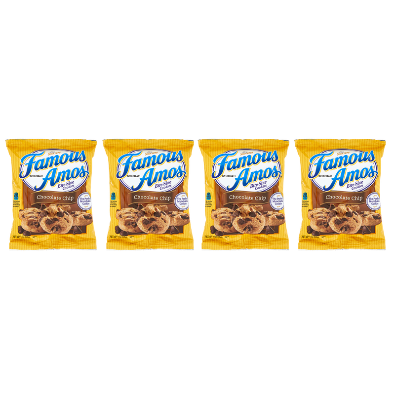 4ct Famous Amos Bite Size Chocolate Chip Cookies 2oz
