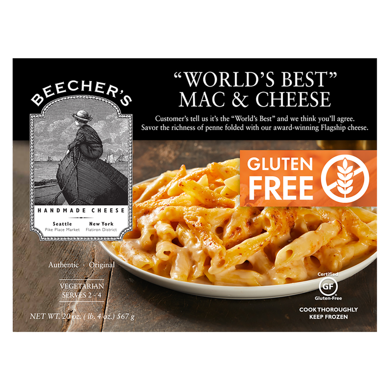 Gluten Free "World's Best" Mac & Cheese Beecher's Handmade Cheese, Frozen, 18oz