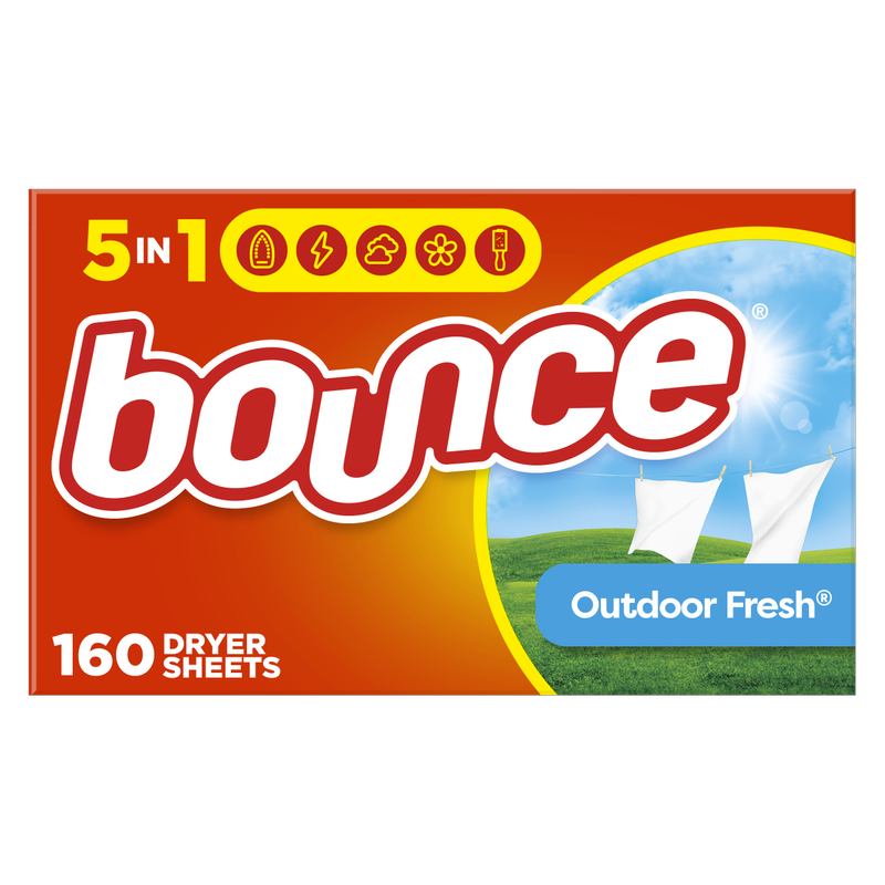 Bounce Dryer Sheets Outdoor Fresh 160ct
