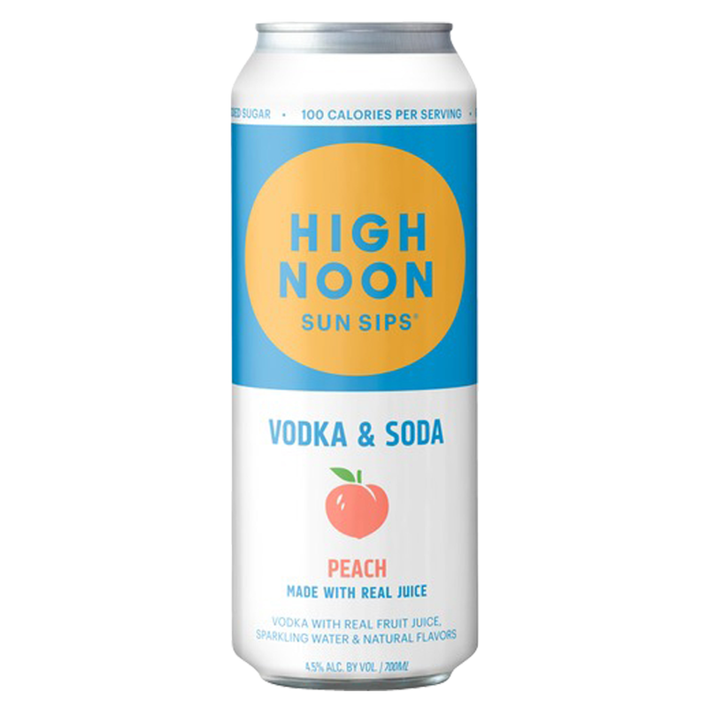High Noon Peach Vodka Hard Seltzer 4pk 12oz Cans 4.5% ABV