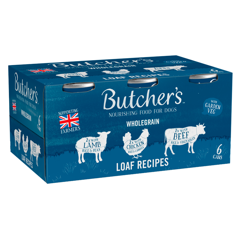 Butcher's Loaf Recipes Dog Food Tins, 6 x 390g