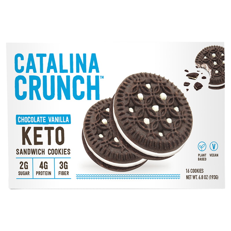 Catalina Crunch Chocolate Vanilla Keto Sandwich Cookie 6.8oz