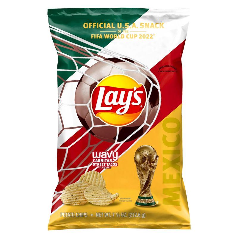 Lay's Wavy Carnitas Street Taco Potato Chips 7.5oz