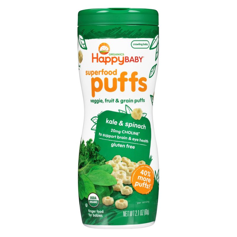 Happy Baby Organic Kale & Spinach Puffs 2.1oz