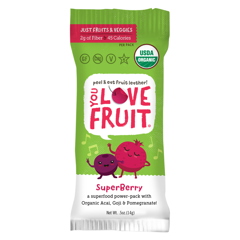 You Love Fruit Superberry Fruit Leather 6pk 3oz