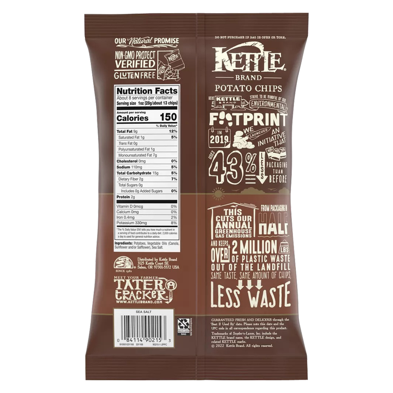 Kettle Brand Sea Salt Potato Chips 7.5oz