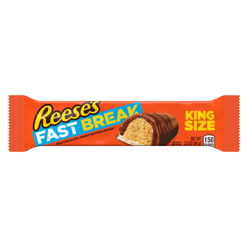 Reese's Fast Break Milk Chocolate Peanut Butter Candy Bar 3.5oz