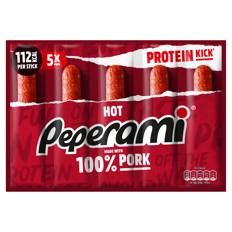 Peperami Hot, 5 x 23g
