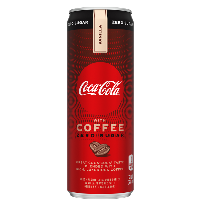 Coca-Cola with Coffee Vanilla Zero Sugar 12oz Can