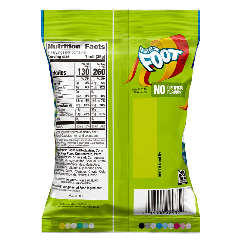 Fruit By The Foot Orange & Cherry Fruit Snack King Size 2.5oz