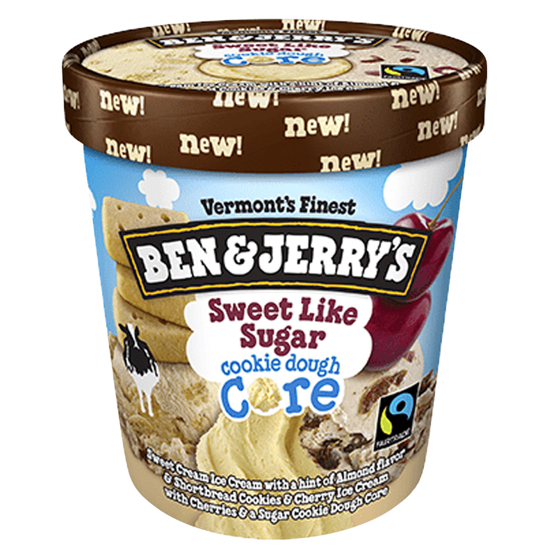 Ben & Jerry's Sweet Like Sugar Cookie Dough Core Ice Cream 16oz
