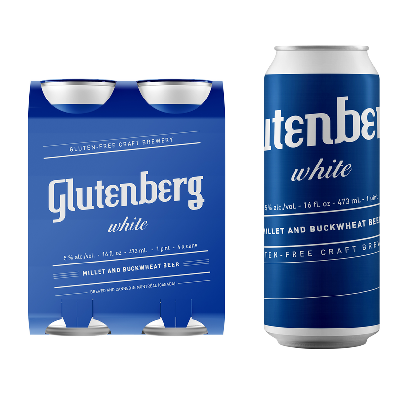Glutenberg White Ale Gluten Free 4pk 16oz Can