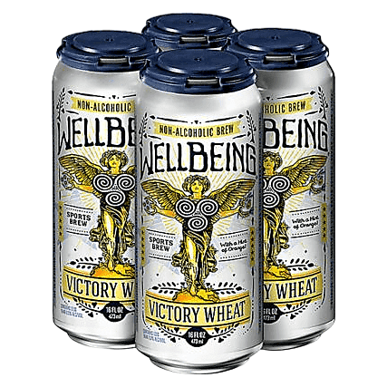WellBeing Brewing Victory Wheat Non-Alcoholic 4pk 16oz Can