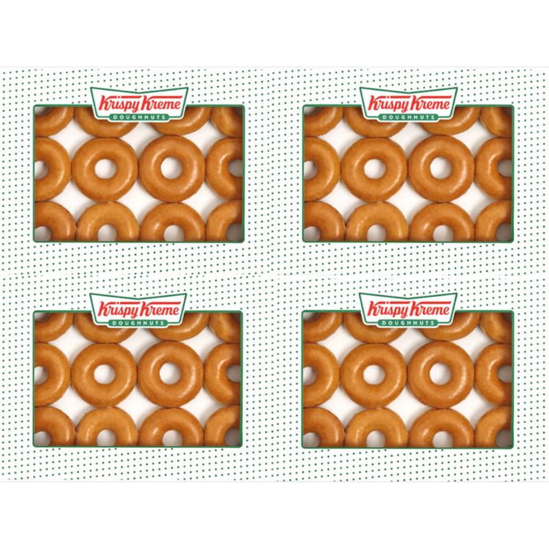 Krispy Kreme Original Glazed Party Bundle, 48 Doughnuts