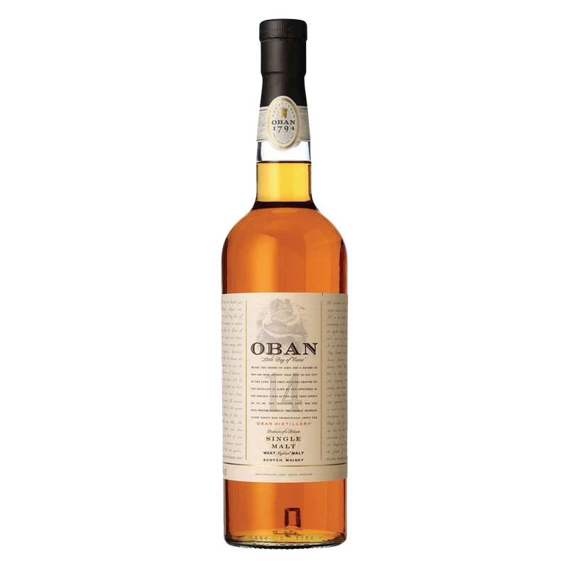 Oban 14 Year Old Single Malt Scotch Whisky, 750 mL (86 Proof)