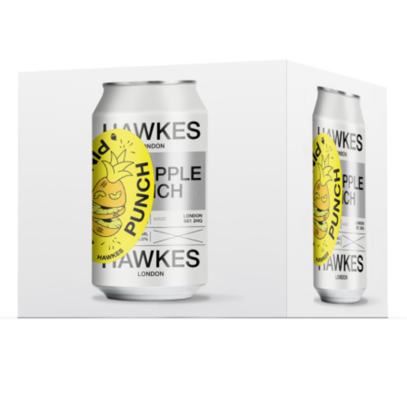 Hawkes Pineapple Punch Cider, 4 x 330ml