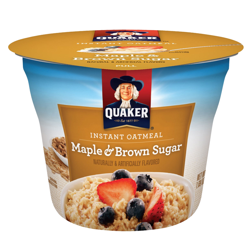 Quaker Maple & Brown Sugar Instant Oatmeal Cup 1.69oz