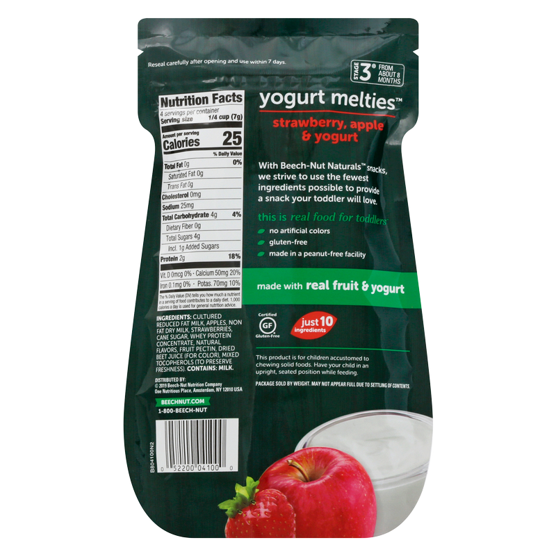 Beech-Nut Strawberry, Apple & Yogurt Melties 1oz