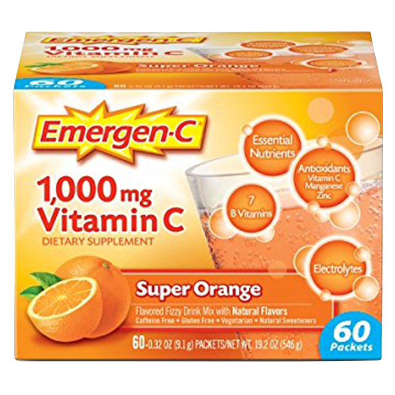 Emergen-C Super Orange Drink Mix 60ct