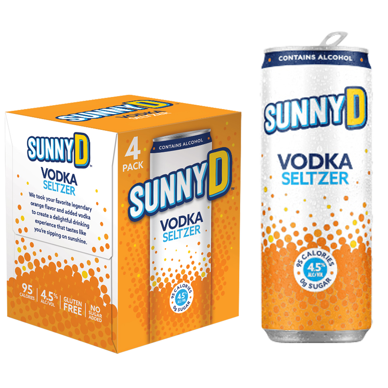 Sunny D Vodka Seltzer 4pk 12oz can 4.5% ABV