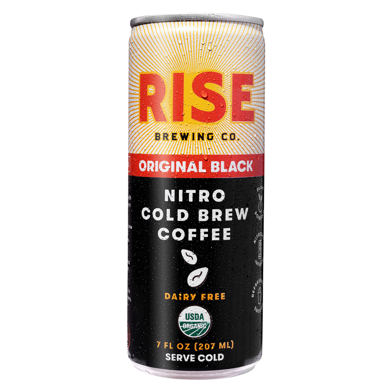 RISE Brewing Co. Original Black Nitro Cold Brew Coffee 7oz Can