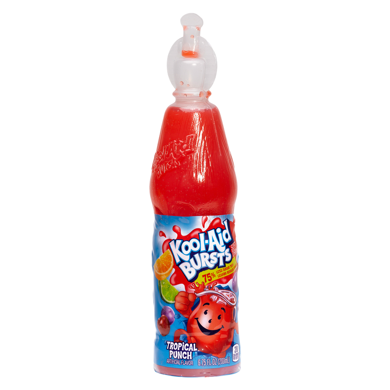 Kool Aid Bursts Tropical Punch Juice 6.75oz Btl