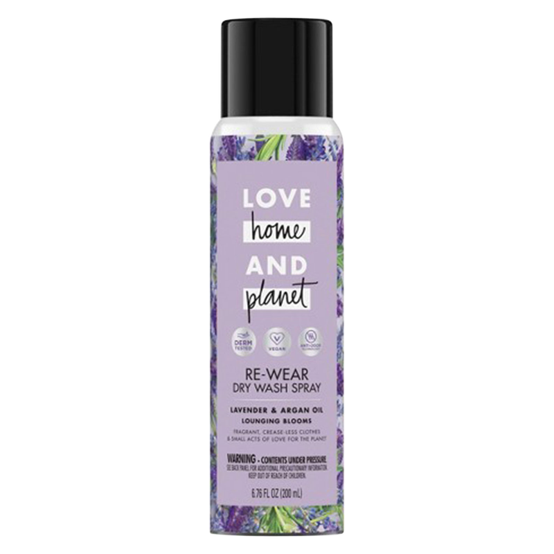 Love Home and Planet Lavender & Argan Oil Re-Wear Dry Wash Fabric Spray 6.7oz