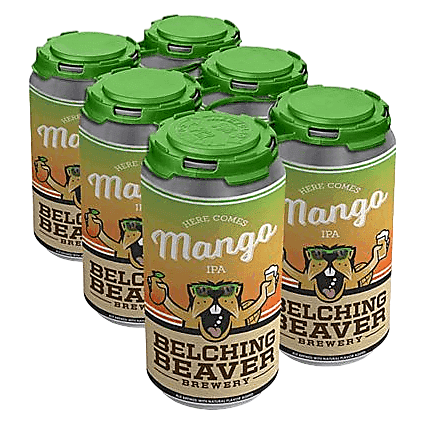 Belching Beaver Here Comes Mango IPA 6pk 12oz Can