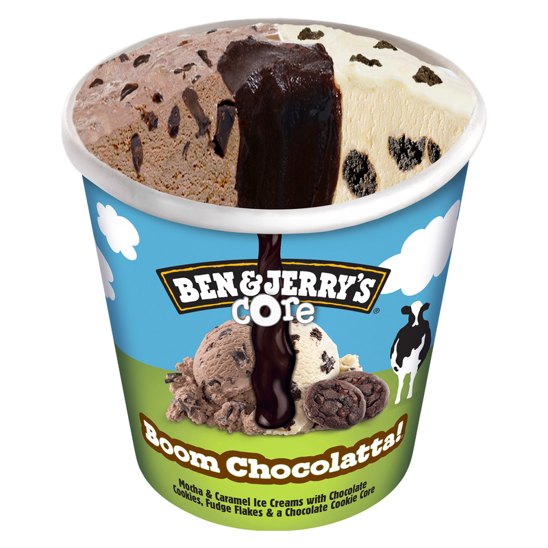 Ben & Jerry's Boom Chocolatta Cookie Core Ice Cream Pint