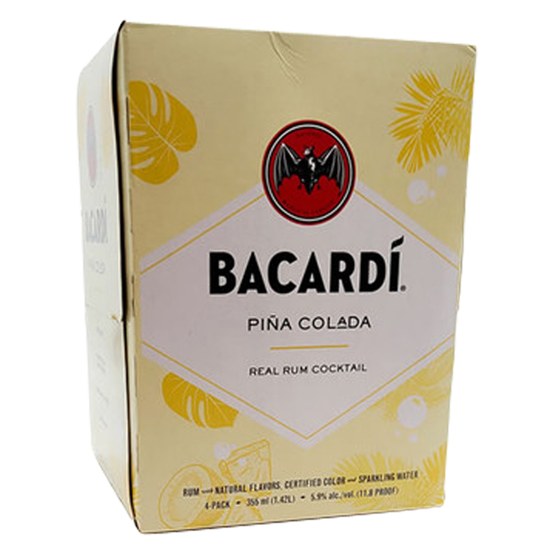 Bacardi Pina Colada 4pk 12oz Cans