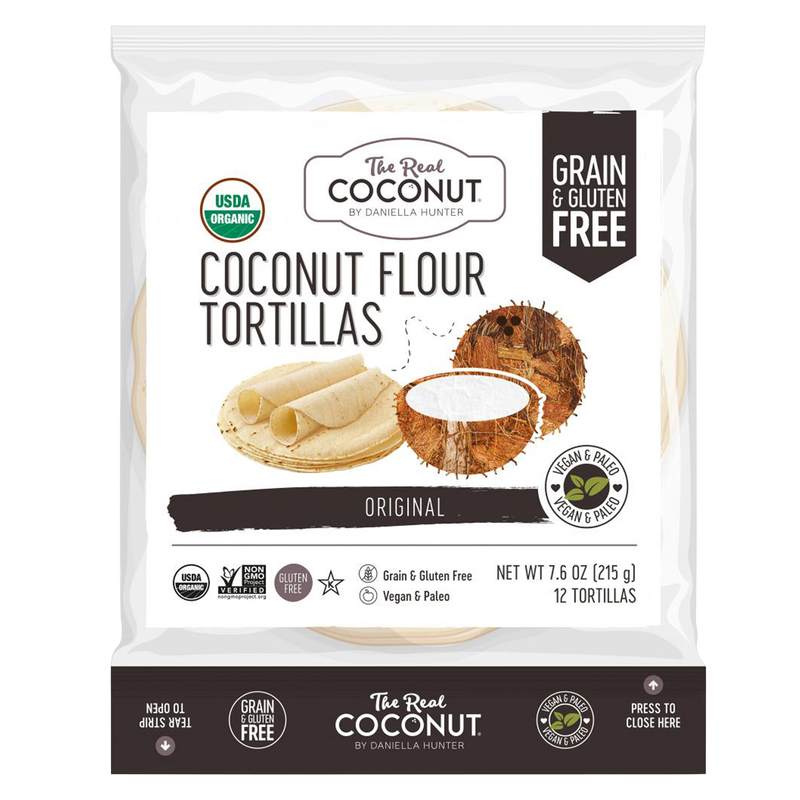 The Real Coconut Original GF Coconut Flour Tortillas 12ct 7.6oz