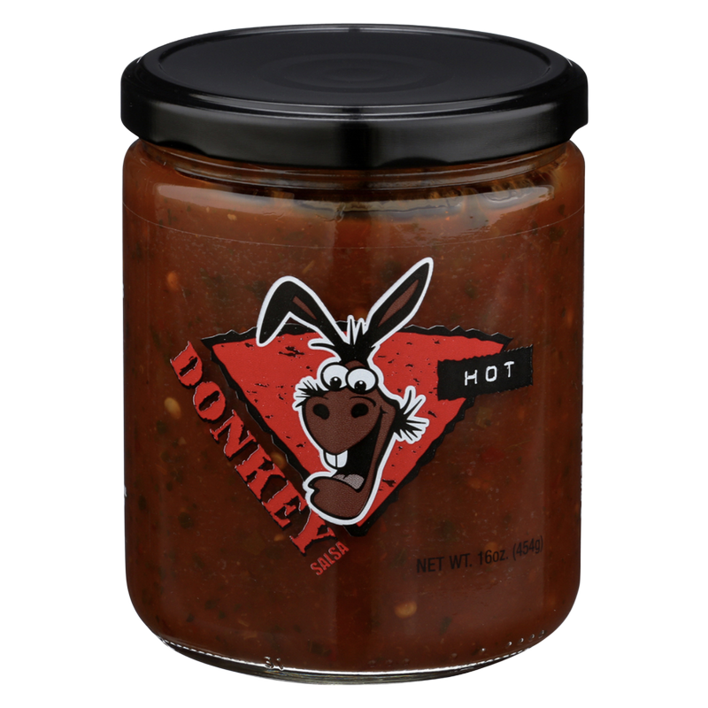 Donkey Brands Hot Salsa 16oz