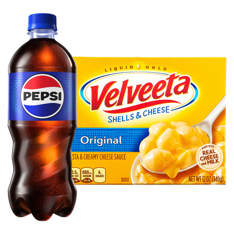 Velveeta Shells & Creamy Cheese Sauce 12oz & Pepsi 20oz Btl