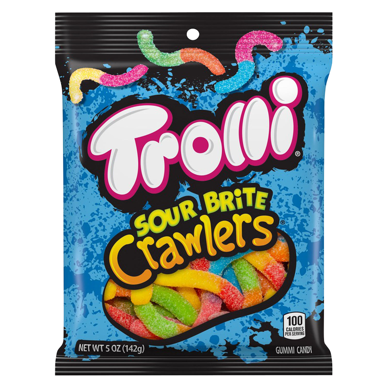 Trolli Sour Brite Crawlers Gummy Candy 5oz