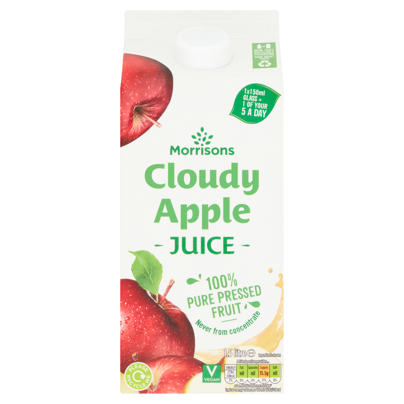 Morrisons Cloudy Apple Juice, 1.5L