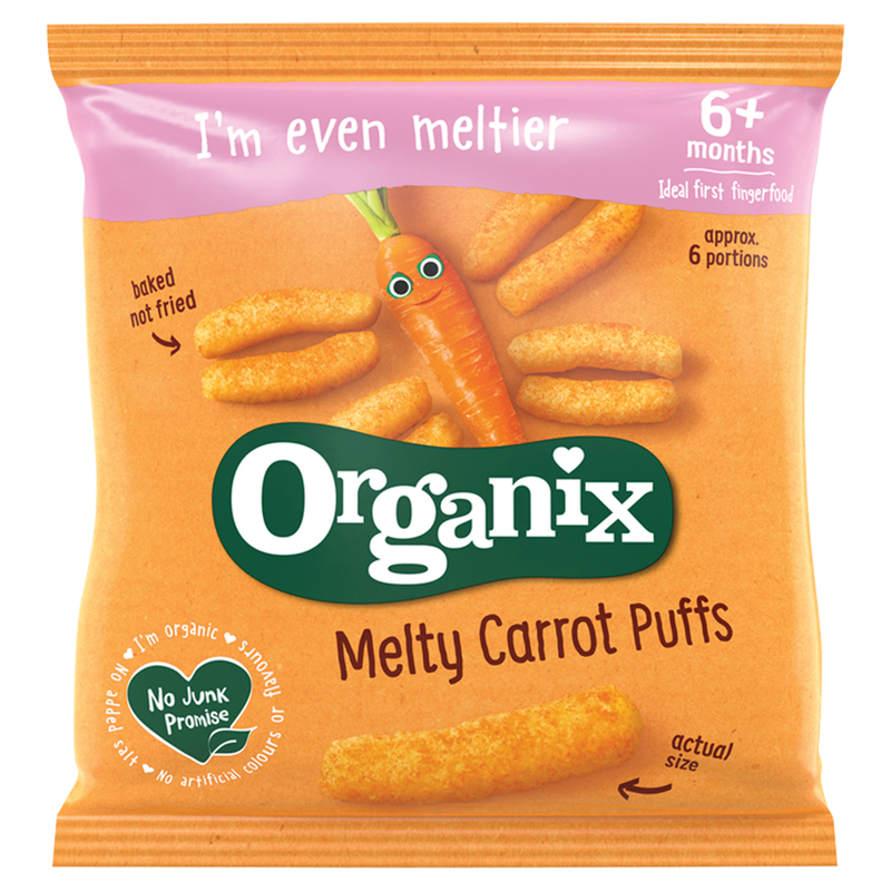Organix Crunchy Carrot Stix 6m+, 20g