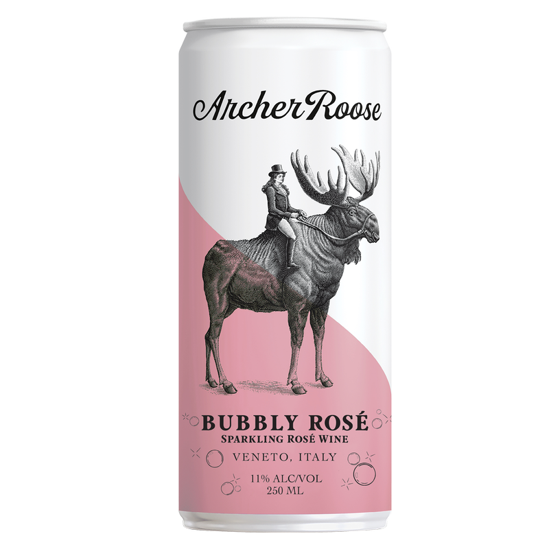 Archer Roose Bubbly Rose, Canned Sparkling Wine 4pk 250ml Alcohol
